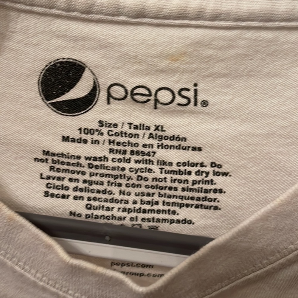 Pepsi cropped long sleeve with checkered sleeve design - Picture 2 of 3